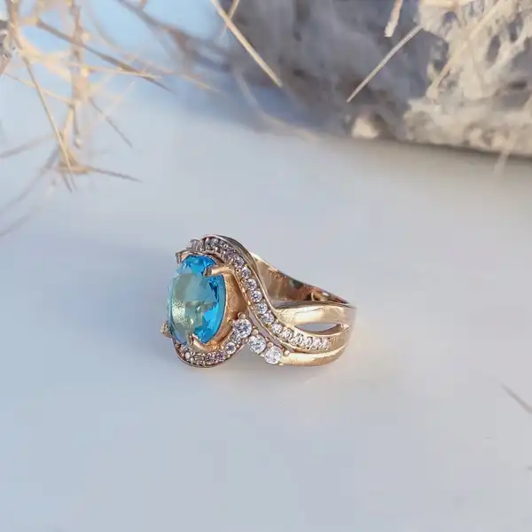 انگشتر زنانه مدل نگین دار کد JW545.1