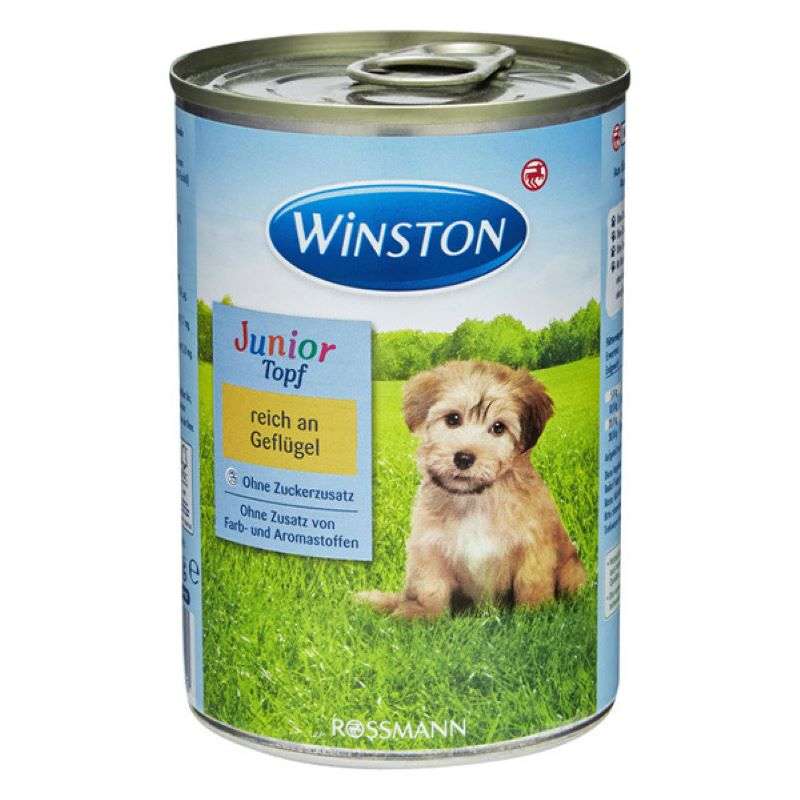 کنسرو سگ وینستون مدل طعم مرغ وزن  400 گرم