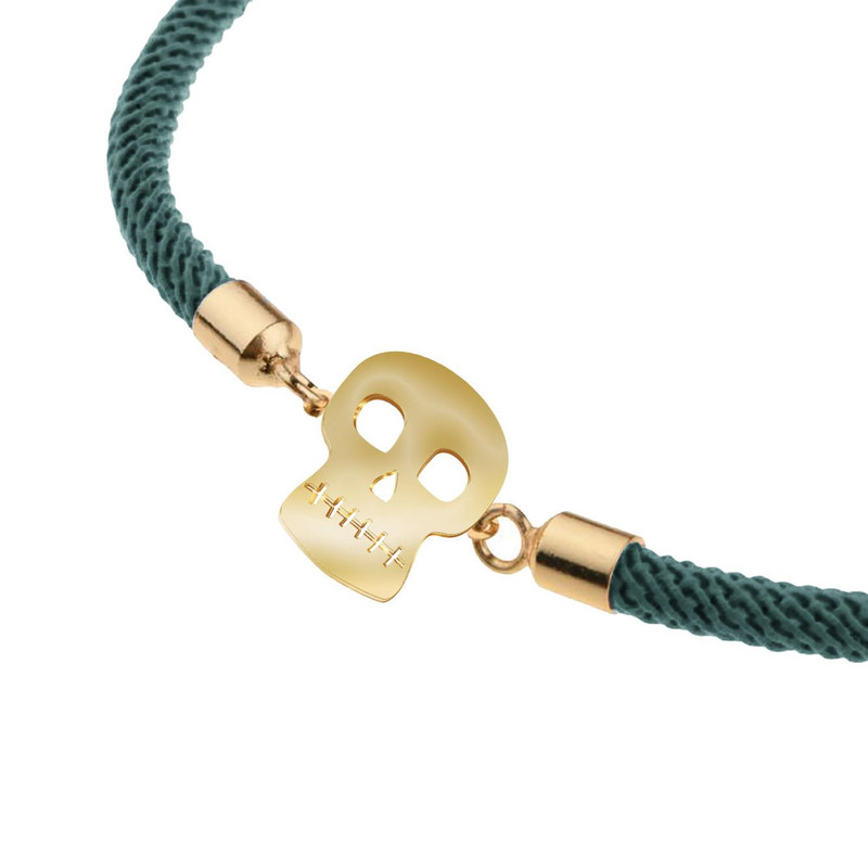 دستبند طلا 18 عیار زنانه مدوپد مدل جمجمه کد D16-10283