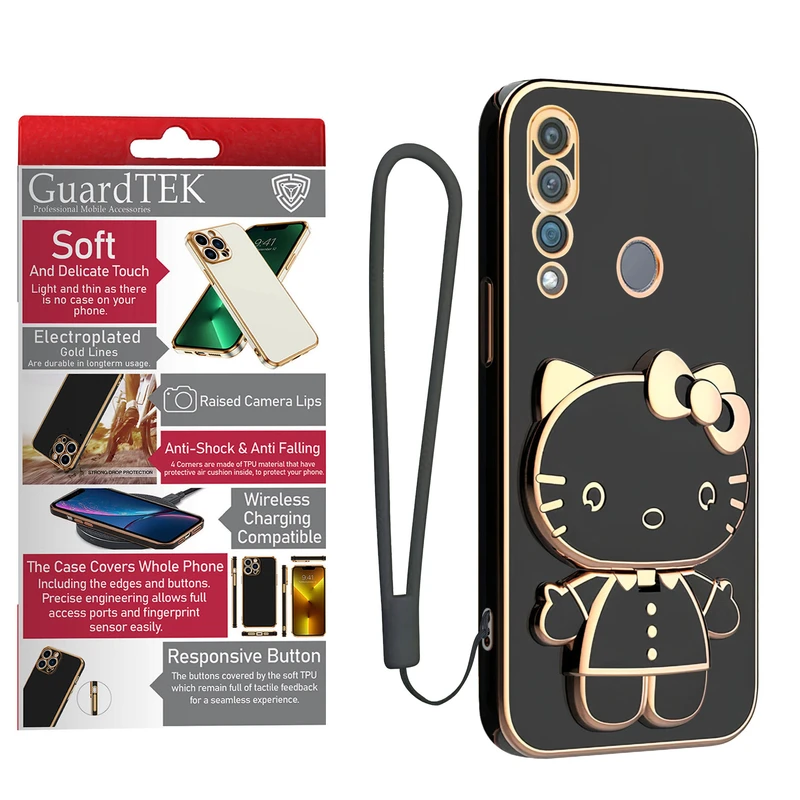 کاور گاردتک آساک مدل Kitty Strap مناسب برای گوشی هوآوی Y9 Prime 2019/ Y6S به همراه بندآویز