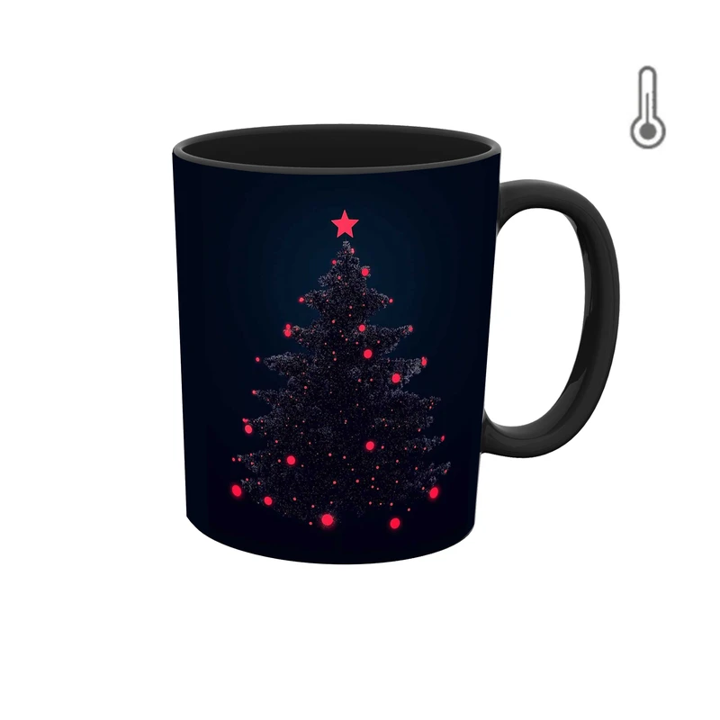 ماگ حرارتی طرح والپیپر درخت کریسمس 