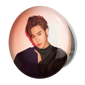 آینه جیبی خندالو طرح سوهو گروه اکسو EXO مدل تاشو کد 13488 