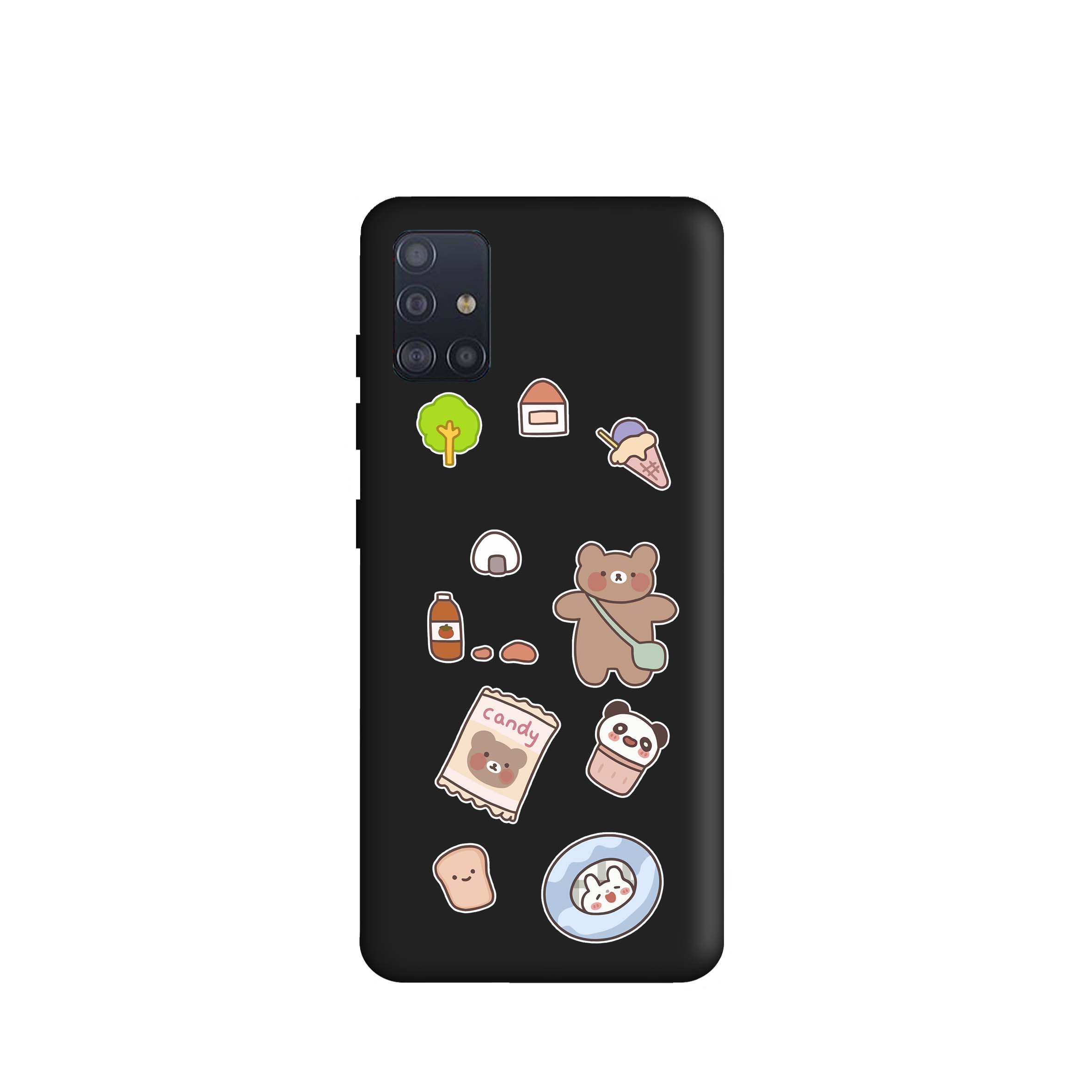 کاور طرح خرس شکلاتی کد m2369 مناسب برای گوشی موبایل سامسونگ Galaxy M51 