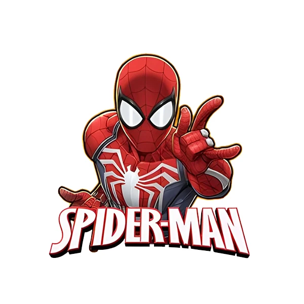 استیکر پارچه و لباس پاد آفرین طرح مرد عنکبوتی کد 1932