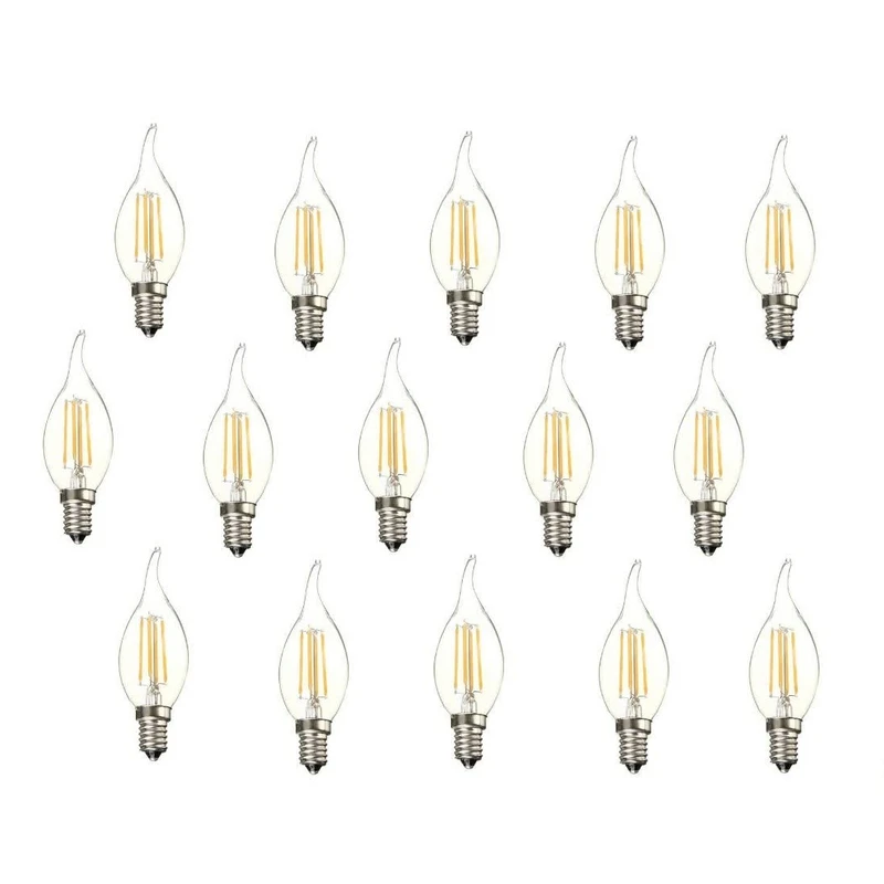 لامپ فیلامنتی 6 وات مدل اشکی بسته  15 عددی