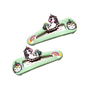 گیره مو دخترانه مدل یونیکورن کد SNG287-7 بسته 2 عددی