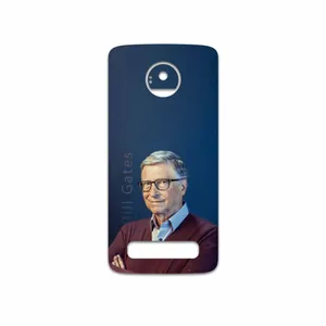 MAHOOT Bill Gates Cover Sticker for Motorola Moto Z Play