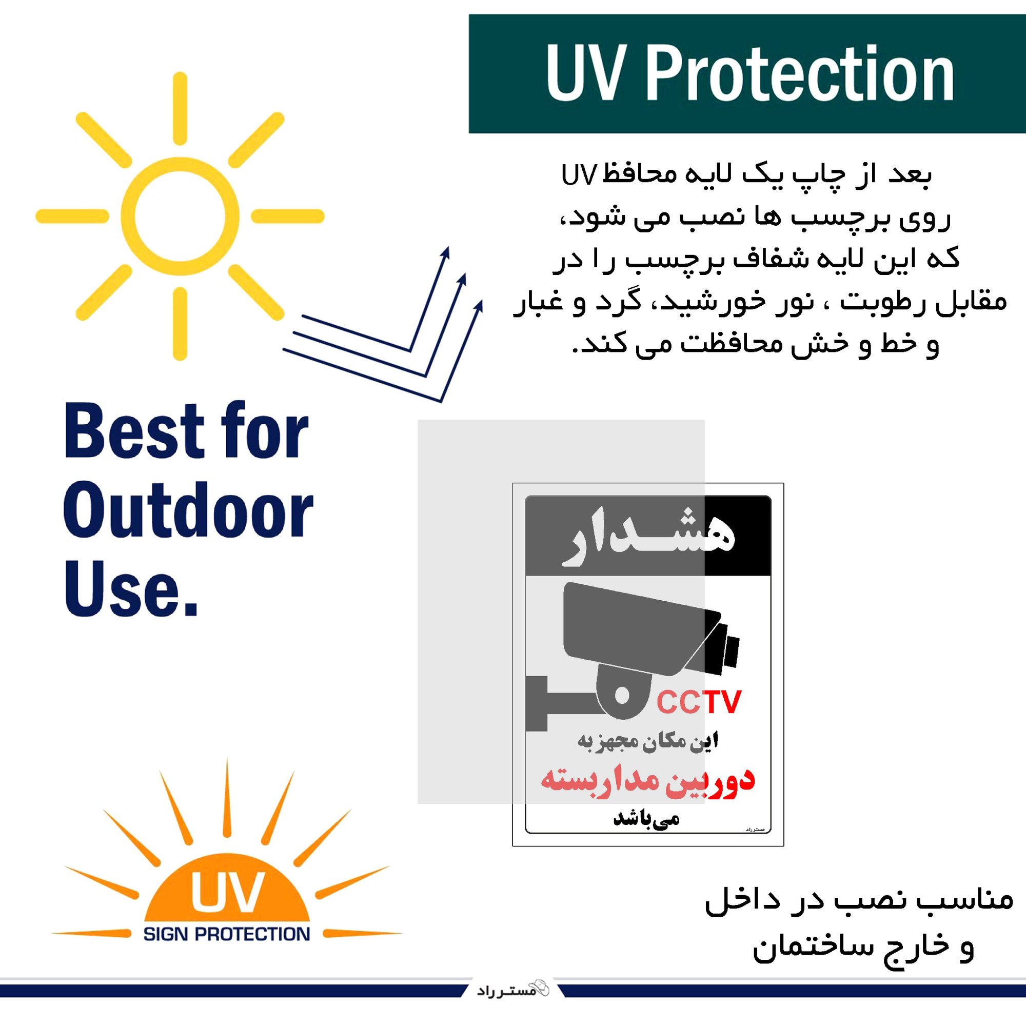 برچسب ایمنی مستر راد طرح این مکان مجهز به دوربین مدار بسته می باشد مدل HSE-OSHA-030 برچسب ایمنی مستر راد طرح این مکان مجهز به دوربین مدار بسته می باشد مدل HSE-OSHA-030