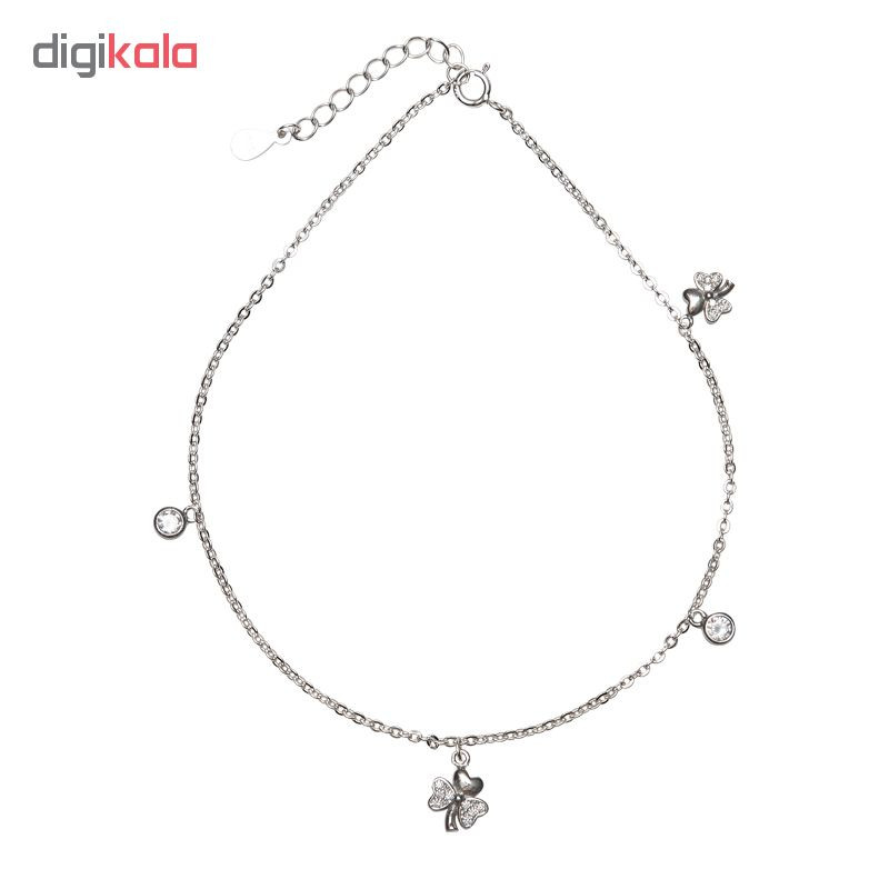 پابند نقره زنانه شهر جواهر مدل SJS-AN033