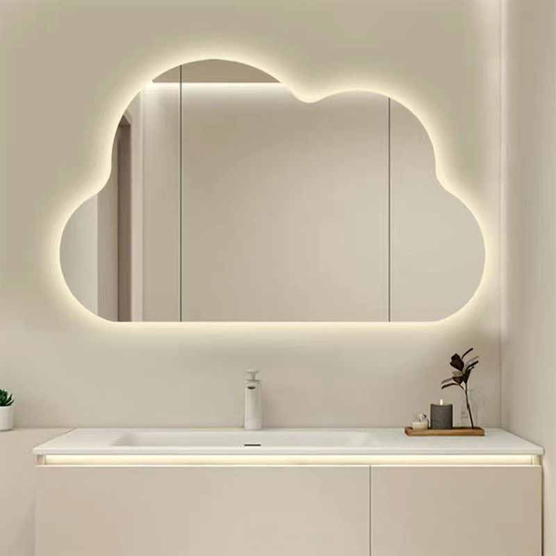 آینه سرویس بهداشتی الف مدل بک لایت طرح ابر کد BA-60-40