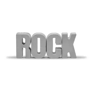 مجسمه طرح حروف بتنی مدل ROCK مجموعه 4 عددی