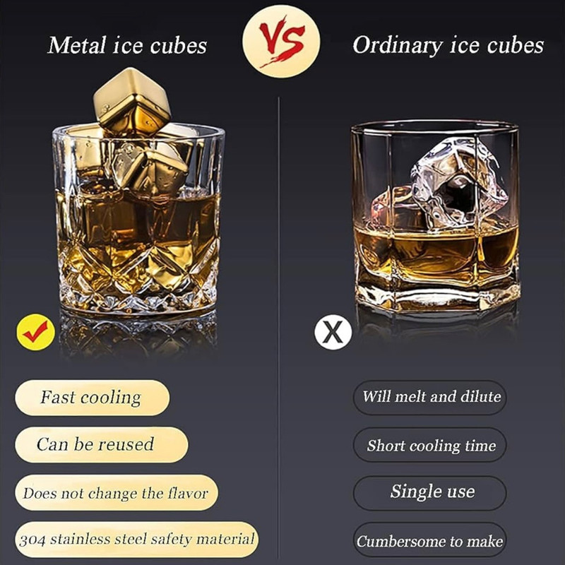 قالب یخ مدل استیل مکعب