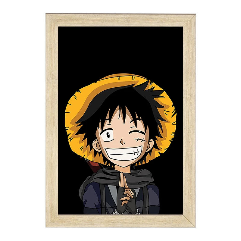 تابلو خندالو مدل لوفی دی مانکی انیمه وان پیس One Piece  کد 11423