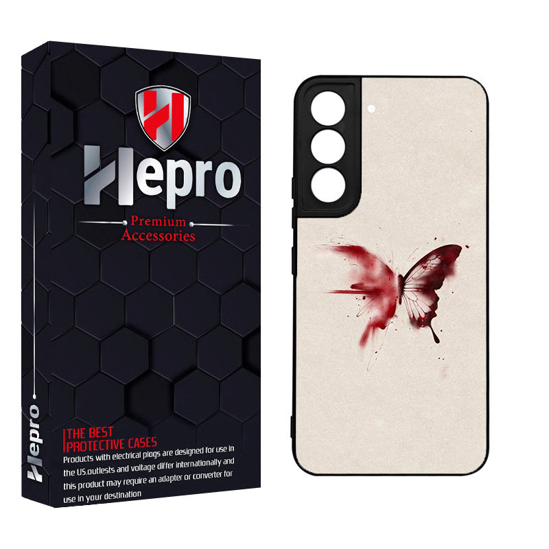 کاور هپرو طرح پروانه کد TPU-297 مناسب برای گوشی موبایل سامسونگ Galaxy S22