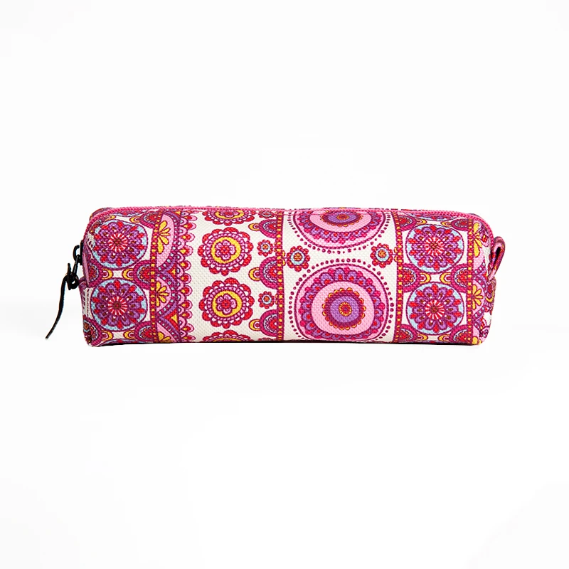 جامدادی تک زیپ اسکول فنز مدل pink flower کد 92010