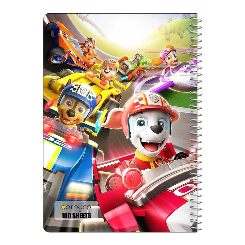 دفتر مشق 100 برگ سیمی کارنیکا طرح سگ های نگهبان paw patrol کد 92406