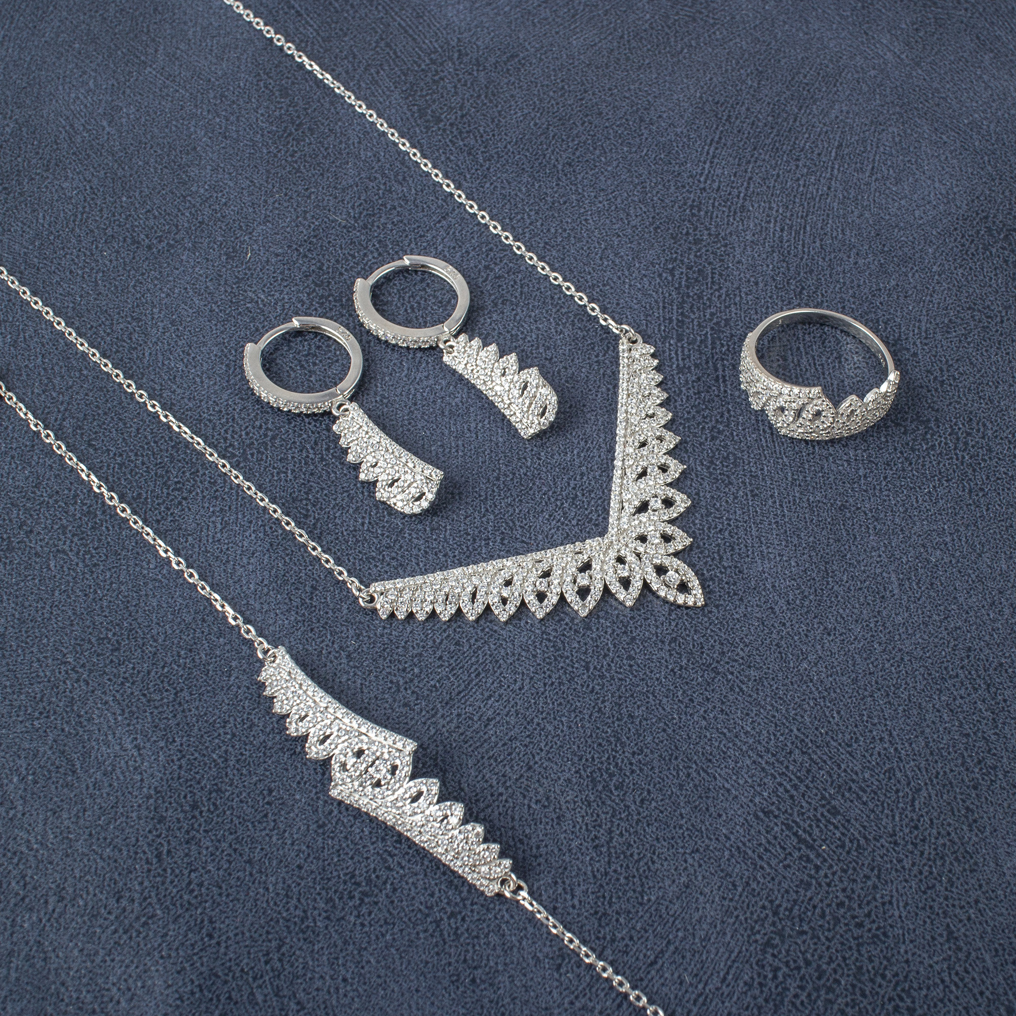 نیم ست نقره زنانه مدل N149