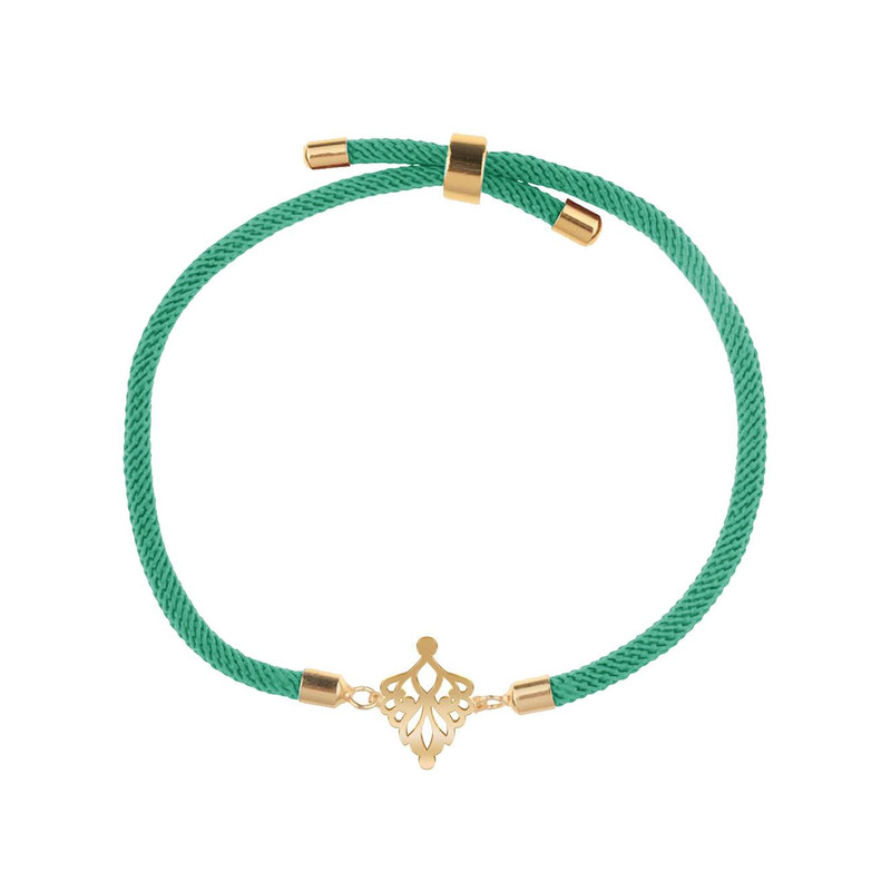 دستبند طلا 18 عیار زنانه مدوپد مدل اسلیمی کد D35-10590