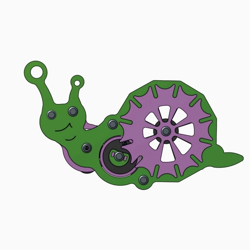 ساختنی 24 تکه خانواده باهوش مدل حلزون 