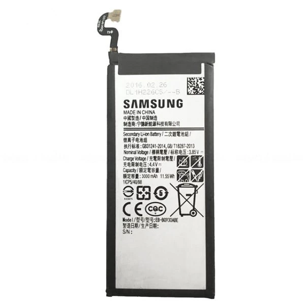 باتری موبایل مدل EB-BG930ABE ظرفیت 3000 میلی آمپر ساعت سازگار با گوشی موبایل Samsung Galaxy S7