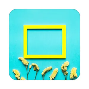 زیر لیوانی کاکتی طرح گل مدل mp17618