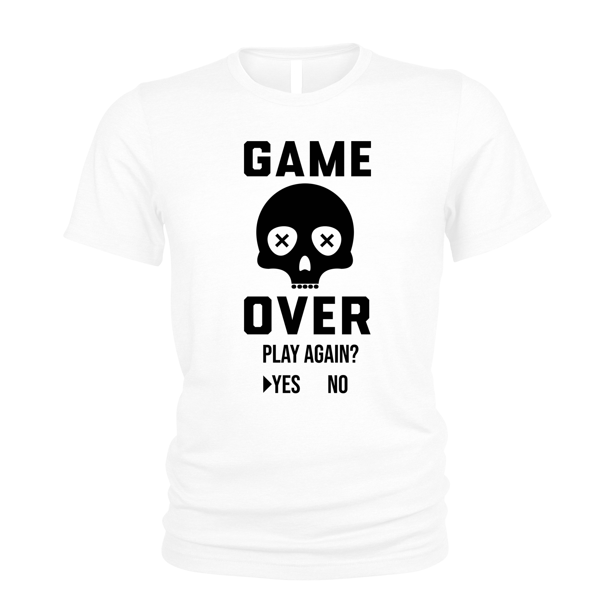 تیشرت آستین کوتاه مردانه طرح GAME OVER مدل G012W