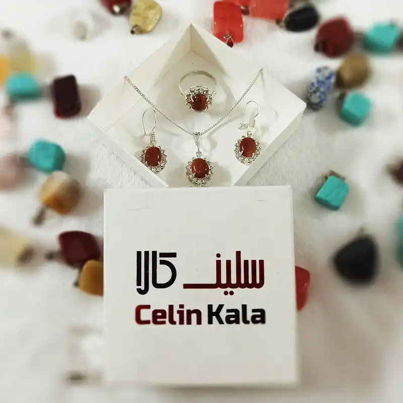 نیم ست نقره زنانه سلین کالا مدل ce-s-delroba