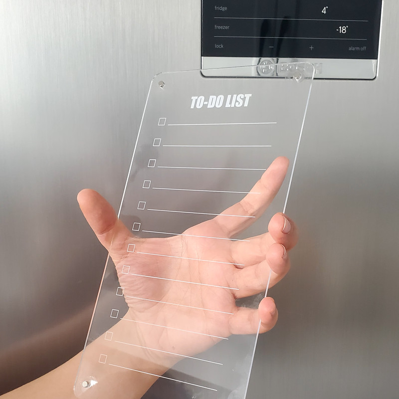 تخته وایت برد مدل چک لیست روزانه سایز 12*23 سانتیمتر