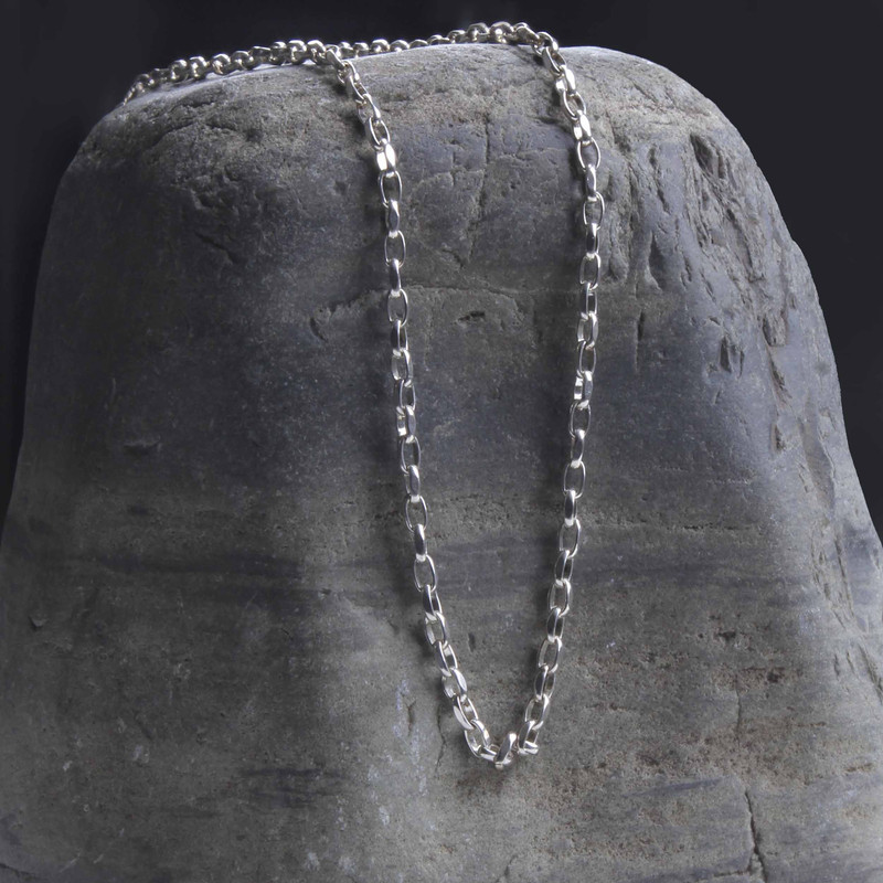 زنجیر نقره مردانه مدل کابلی مدرن وارداتی کد ZR-121 زنجیر نقره مردانه مدل کابلی مدرن وارداتی کد ZR-121