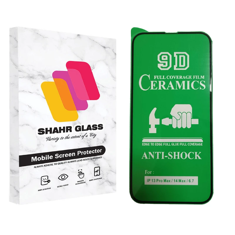  محافظ صفحه نمایش سرامیکی شهر گلس مدل CRM14 مناسب برای گوشی موبایل اپل iPhone 14 Plus / 13 Pro Max