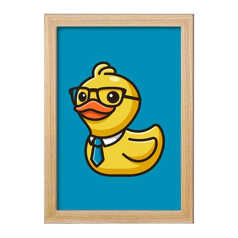 تابلو خندالو مدل حیوانات بامزه اردک کد 28356