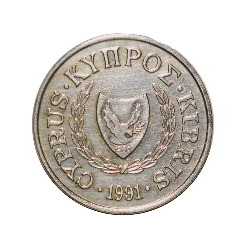 سکه تزیینی طرح کشور قبرس مدل 10 سنت 1991 میلادی