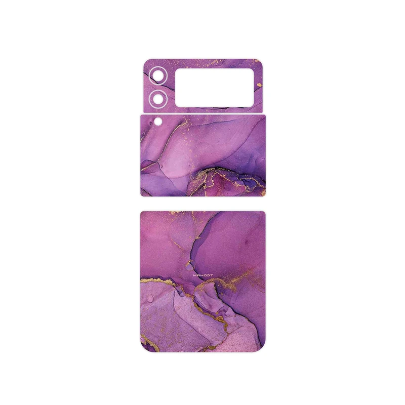 برچسب پوششی ماهوت مدل Purple Marble مناسب برای گوشی موبایل سامسونگ Galaxy Z Flip3 5G
