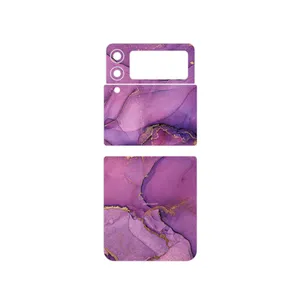 MAHOOT Purple Marble Cover Sticker for Samsung Galaxy Z Flip3 5G
