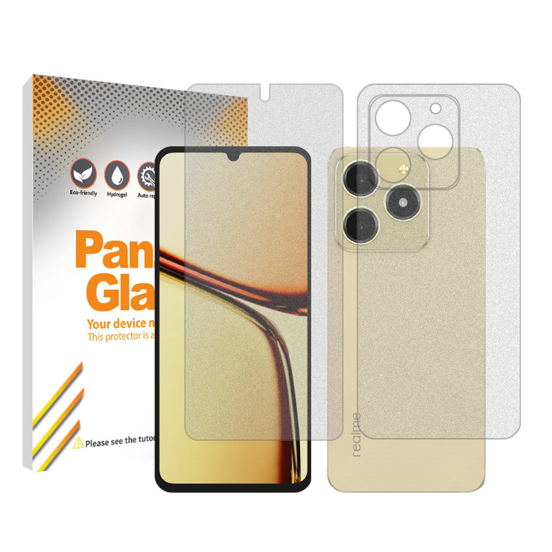 محافظ صفحه نمایش مات پنزر گلس مدل Resistant‌ مناسب برای گوشی موبایل ریلمی C61  به همراه محافظ پشت گوشی
