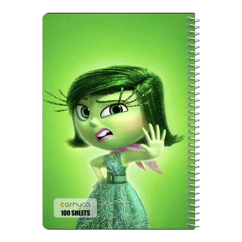 دفتر مشق 100 برگ سیمی کارنیکا طرح درون و بیرون Inside Out کد 13232