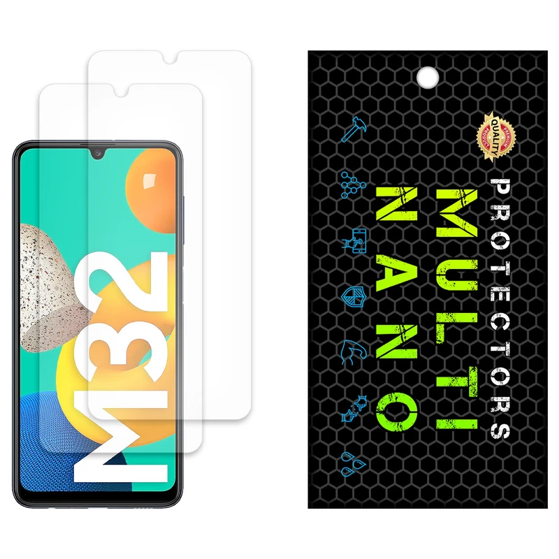 محافظ صفحه نمایش مات مولتی نانو مدل X-S2M مناسب برای گوشی موبایل سامسونگ Galaxy M32 بسته دو عددی