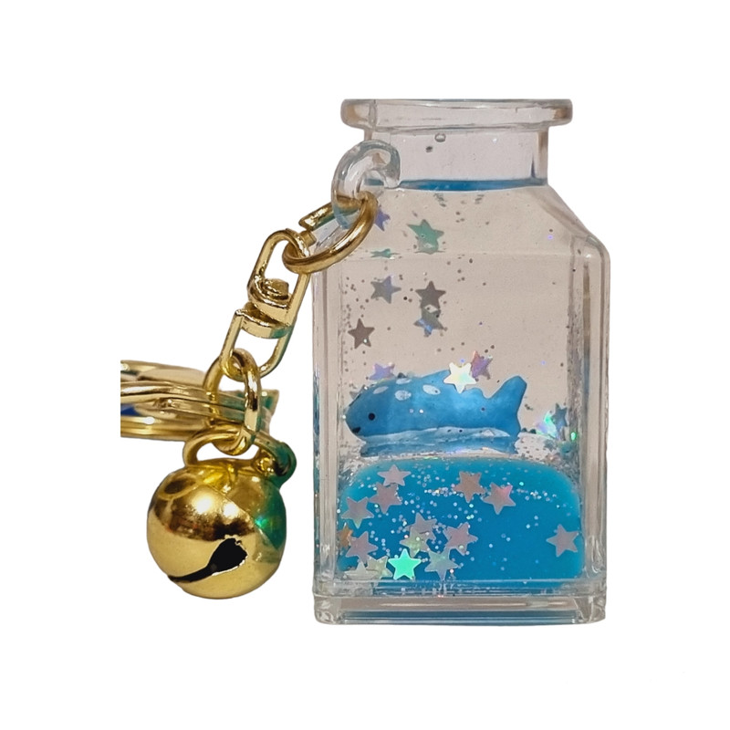 جاکلیدی دخترانه مدل بطری آکواریومی فانتزی