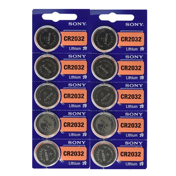 باتری سکه ای سونی مدل CR2032 بسته ۱۰ عددی