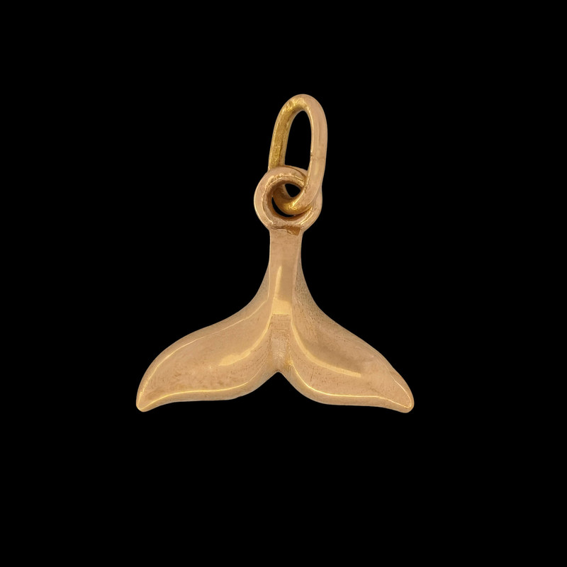 آویز گردنبند طلا 18 عیار زنانه ناریا طرح دم وال کد SH26-1