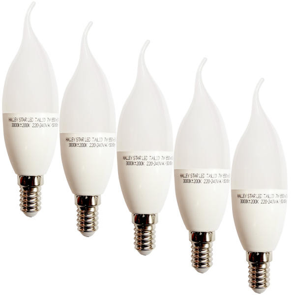 لامپ 7وات نمانور مدل اشکی پایه E16 بسته 6 عددی