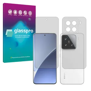 Glass Pro transparent screen protector borderless model suitable for Xiaomi 15S Pro mobile phone along with the back protector