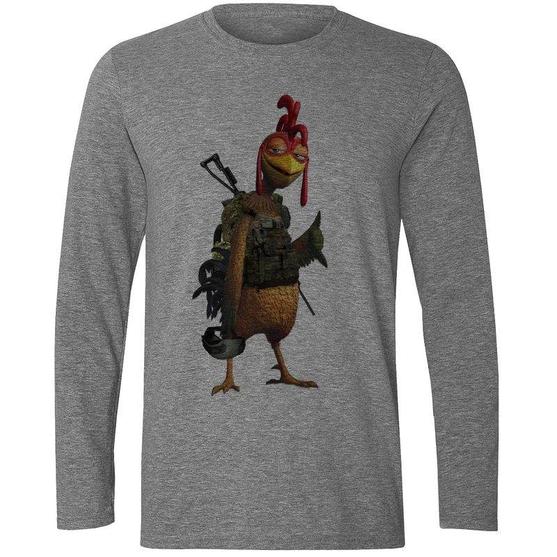 تی شرت آستین بلند مردانه مدل خروس W289