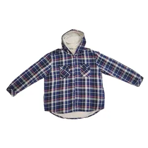 پالتو مردانه مدل شکت پشمی چهارخانه کلاهدار کد 31