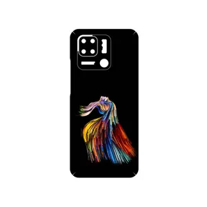 MAHOOT Rainbow Hair Digital Art Cover Sticker for Xiaomi Redmi 10 Power