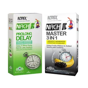 کاندوم کدکس مدل Prolong Delay بسته 12 عددی به همراه کاندوم ناچ کدکس مدل Master 3 In 1 بسته 12 عددی