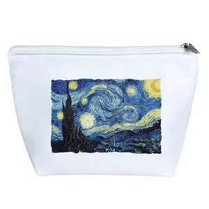 کیف لوازم آرایش دخترانه خندالو مدل نقاشی شب پر ستاره ونگوگ کد 716