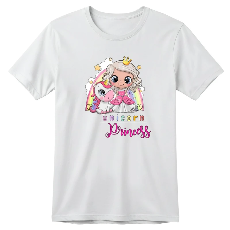 تی‌شرت آستین کوتاه بچگانه مدل یونیکورن کد v12 