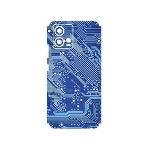 MAHOOT Blue_Printed_Circuit_Board Cover Sticker for Motorola Edge 30 Fusion