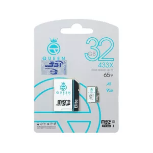 کارت حافظه microSDHC کوئین تک مدل 433X کلاس 10 استاندارد U3 سرعت 65MBps ظرفیت 32 گیگابایت به همراه آداپتور SD